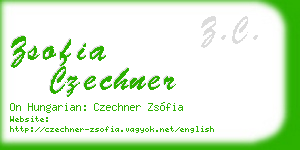 zsofia czechner business card